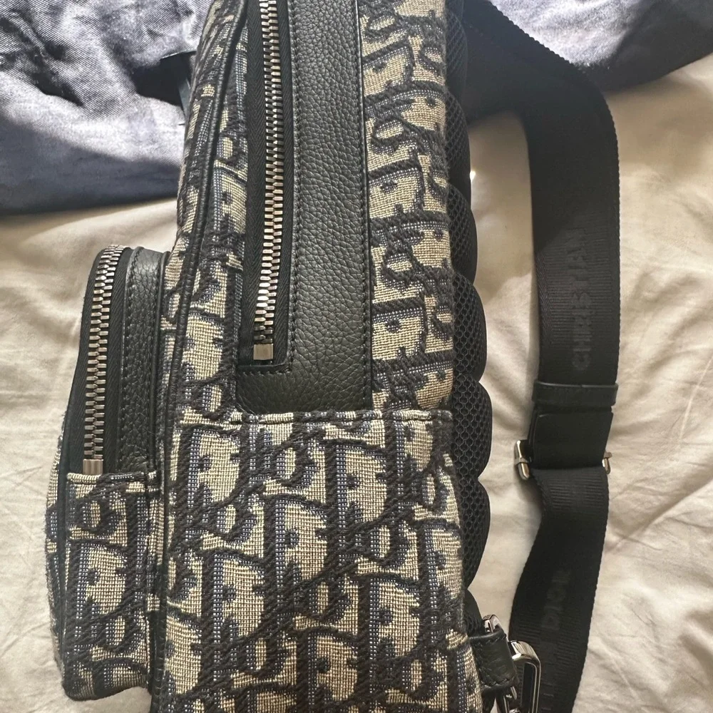 Dior Black and Cream Men's Backpack - Picture 4 of 16